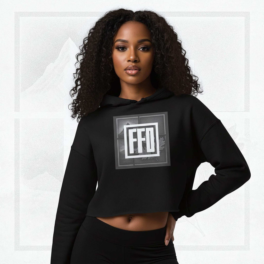 Women’s FrameEdge Crop Hoodie (No.06)