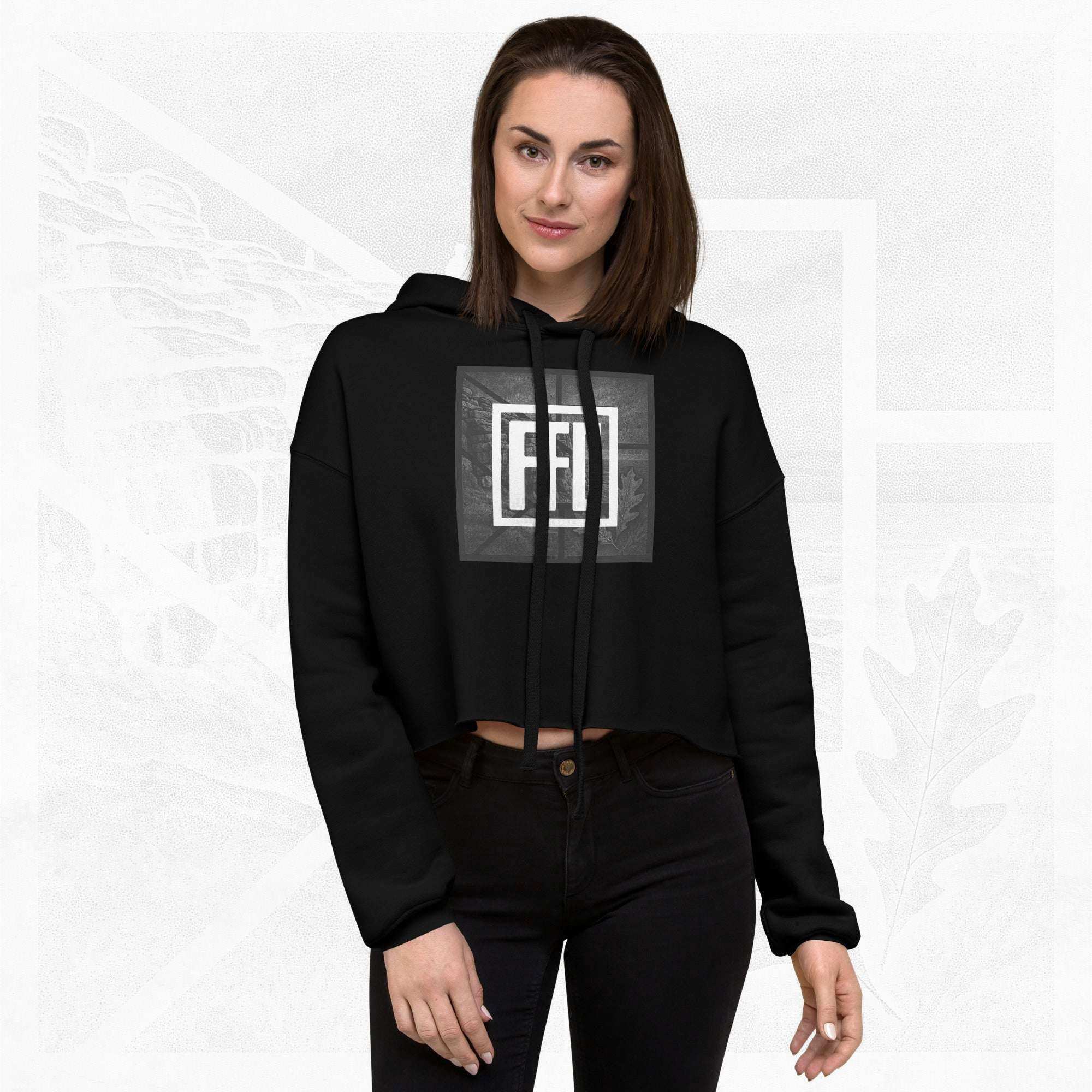 Women’s FrameEdge Crop Hoodie (No.07)