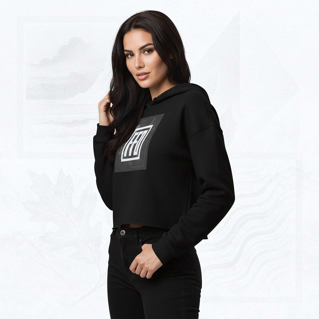 Women’s FrameEdge Crop Hoodie (No.09)