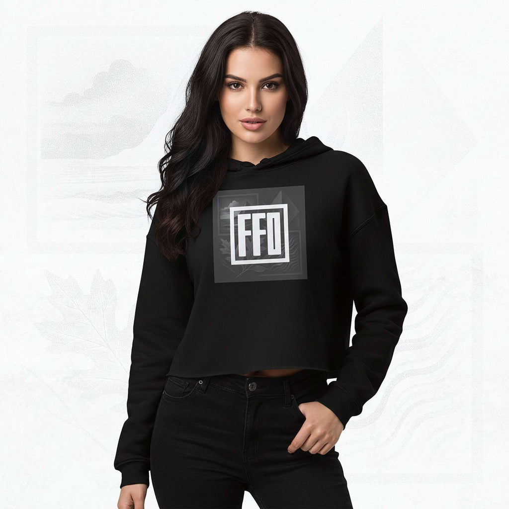Women’s FrameEdge Crop Hoodie (No.09)