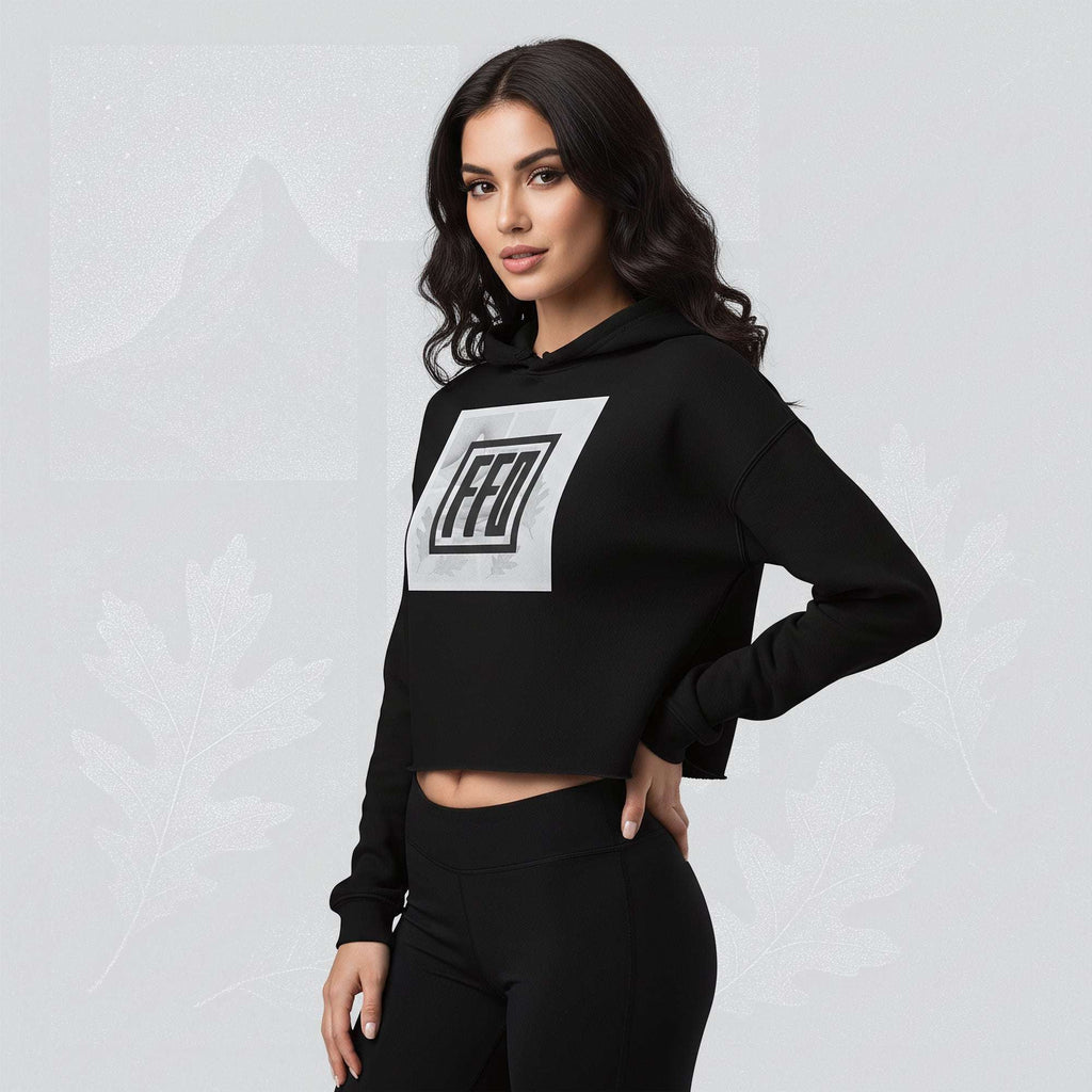 Women’s FrameEdge Crop Hoodie (No.11)