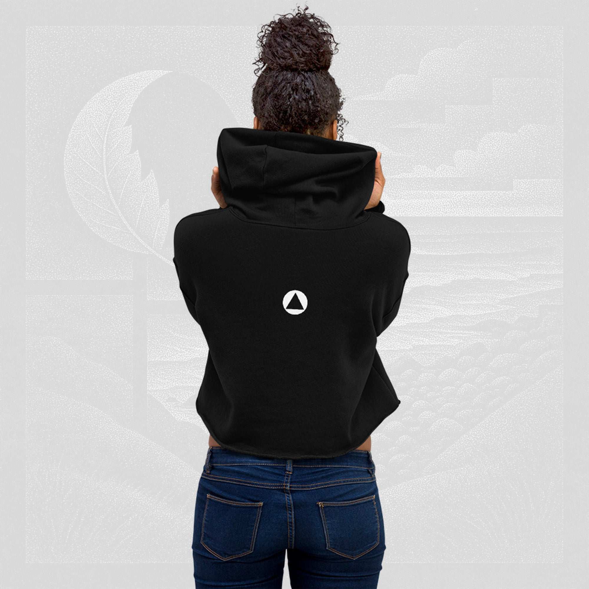 Women’s FrameEdge Crop Hoodie (No.18)