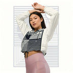 Women's ICN Cropped Windbreaker Print (No.03)