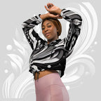 Women's ICN Cropped Windbreaker Print (No.04)