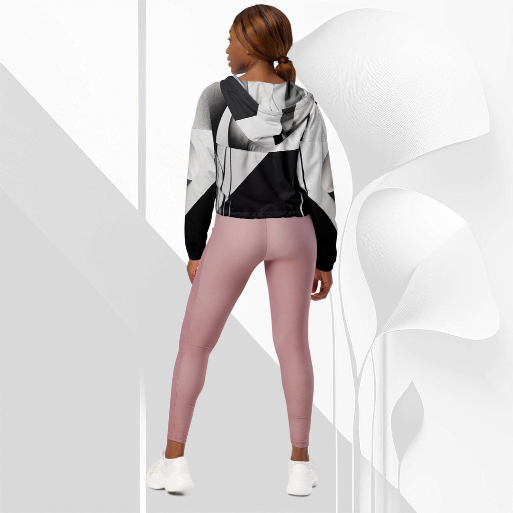 Women's ICN Cropped Windbreaker Print (No.12)