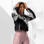 Women's ICN Cropped Windbreaker Print (No.12)