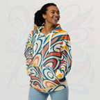 Women's Coral Canvas Hoodie (No.11)