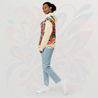 Women's Coral Canvas Hoodie (No.07)
