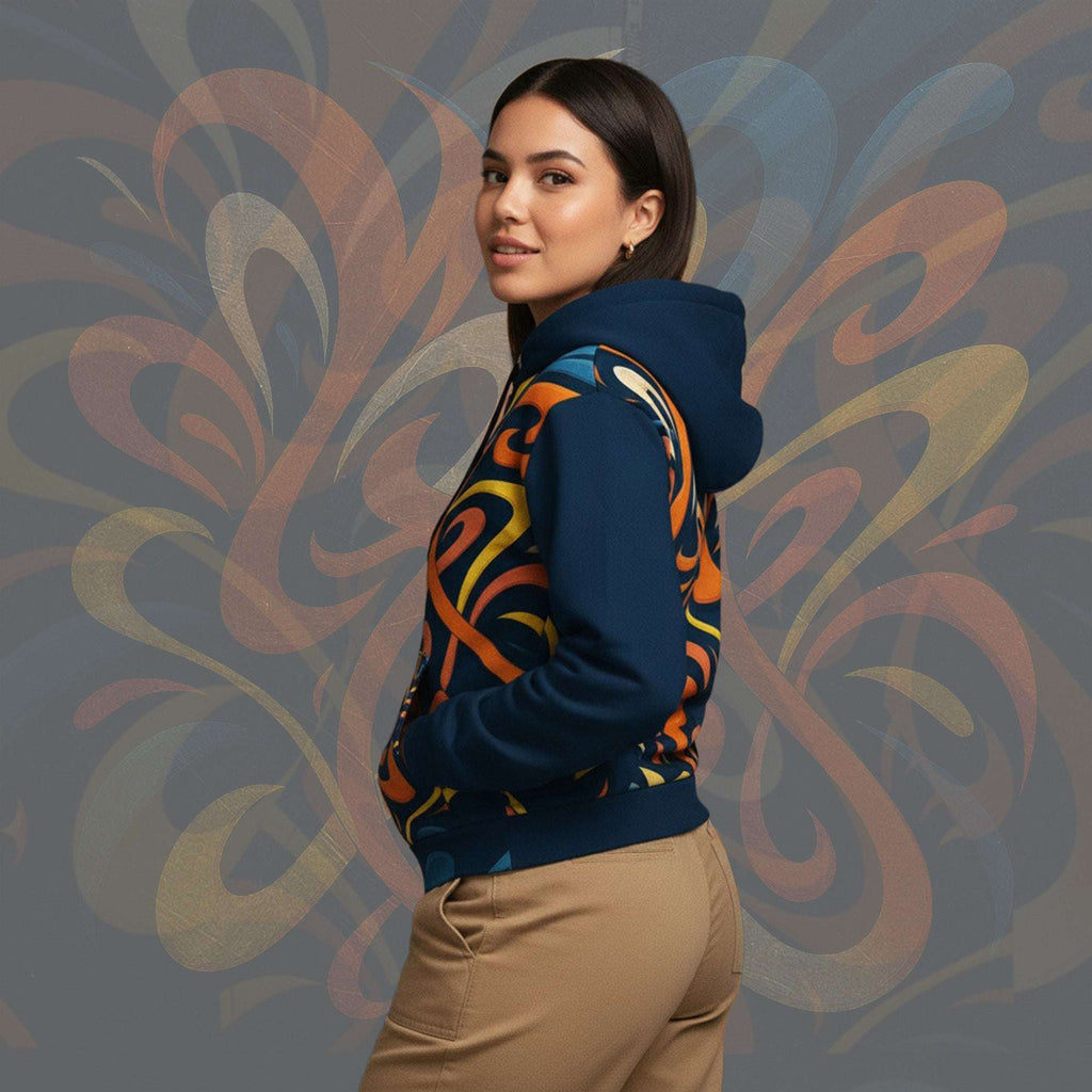 Women's Coral Canvas Hoodie (No.06)