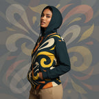 Women's Coral Canvas Hoodie (No.09)