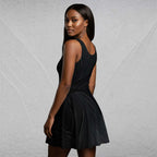 Women's Deep Black Skater Dress (No.02)