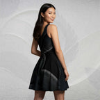 Women's Deep Black Skater Dress (No.04)