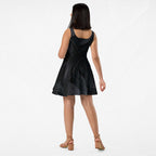 Women's Deep Black Skater Dress (No.10)