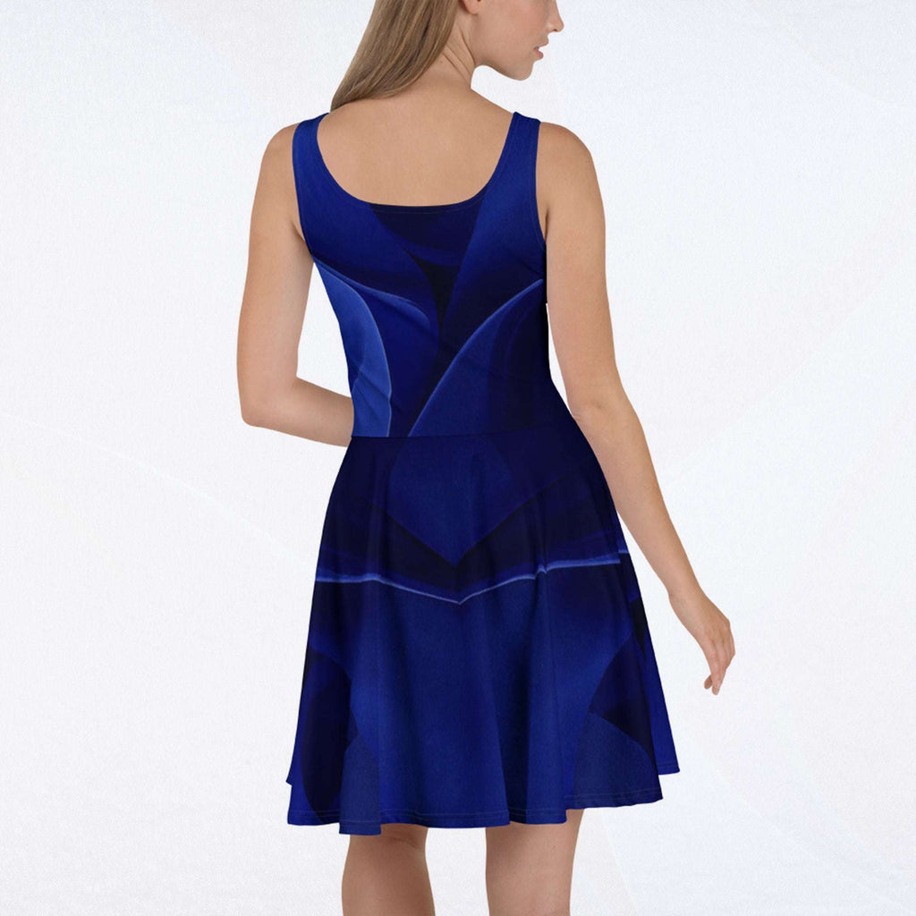 Women's Deep Blue Skater Dress (No.03)