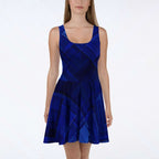 Women's Deep Blue Skater Dress (No.05)