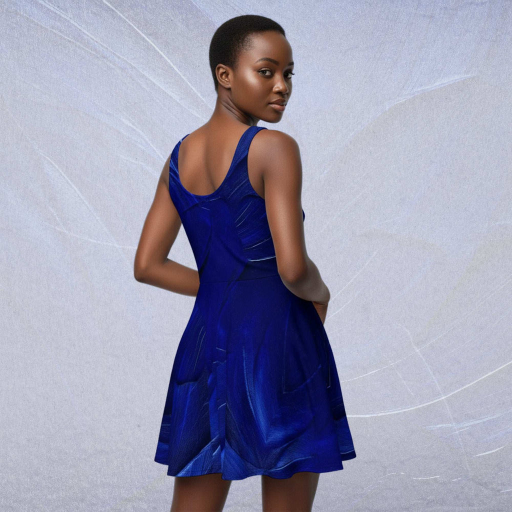 Women's Deep Blue Skater Dress (No.06)