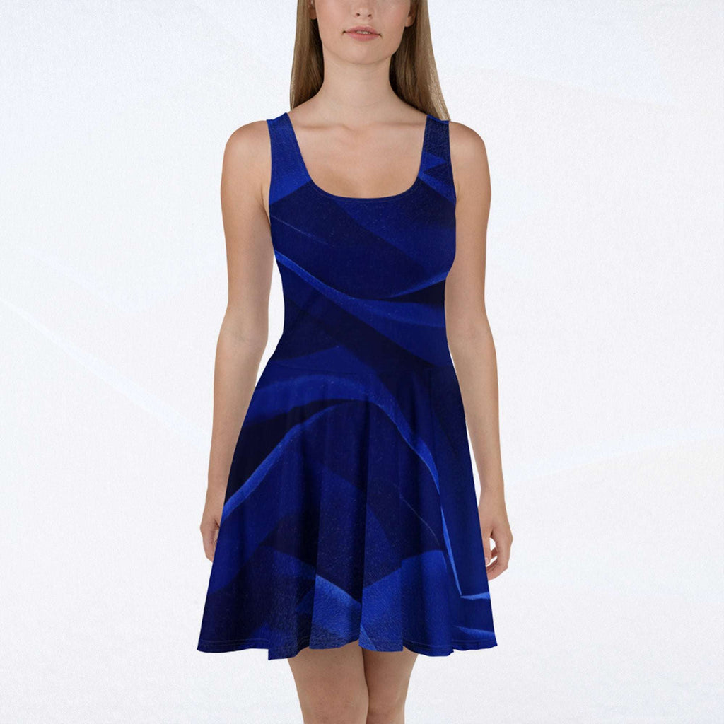 Women's Deep Blue Skater Dress (No.07)