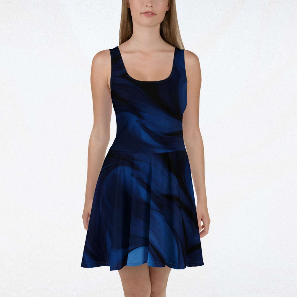 Women's Deep Blue Skater Dress