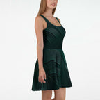 Women's Deep Green Skater Dress (No.03)