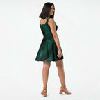 Women's Deep Green Skater Dress (No.06)