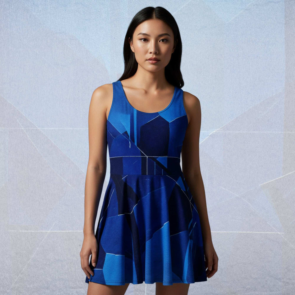 Women's Deep Indigo Skater Dress (No.04)