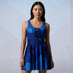 Women's Deep Indigo Skater Dress (No.04)