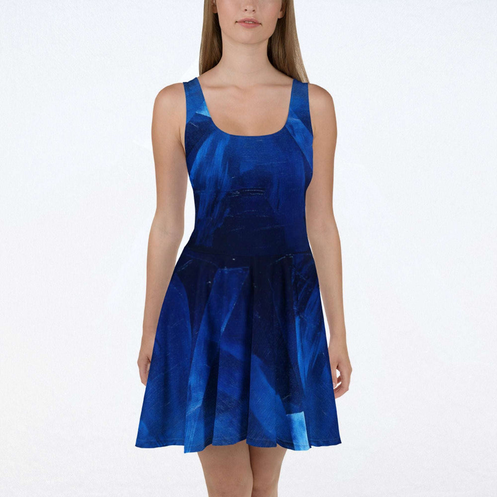 Women's Deep Indigo Skater Dress (No.05)