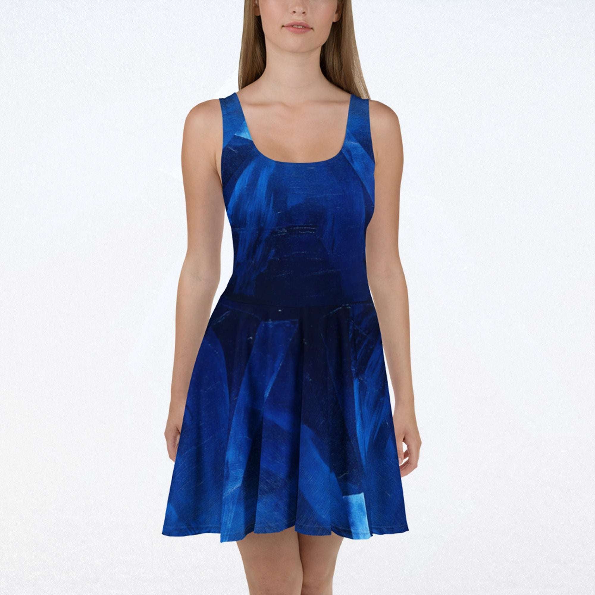 Women's Deep Indigo Skater Dress (No.05)