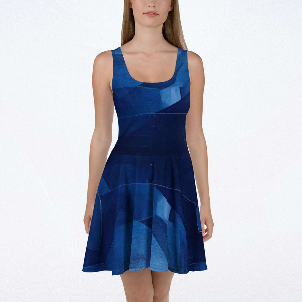 Women's Deep Indigo Skater Dress (No.07)