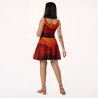 Women's Deep Orange Skater Dress (No.10)