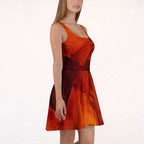 Women's Deep Orange Skater Dress