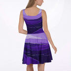 Women's Deep Violet Skater Dress (No.03)