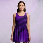 Women's Deep Violet Skater Dress (No.05)