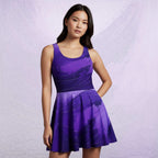 Women's Deep Violet Skater Dress (No.08)