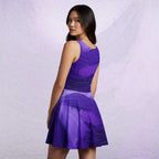 Women's Deep Violet Skater Dress (No.08)