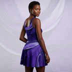 Women's Deep Violet Skater Dress (No.10)