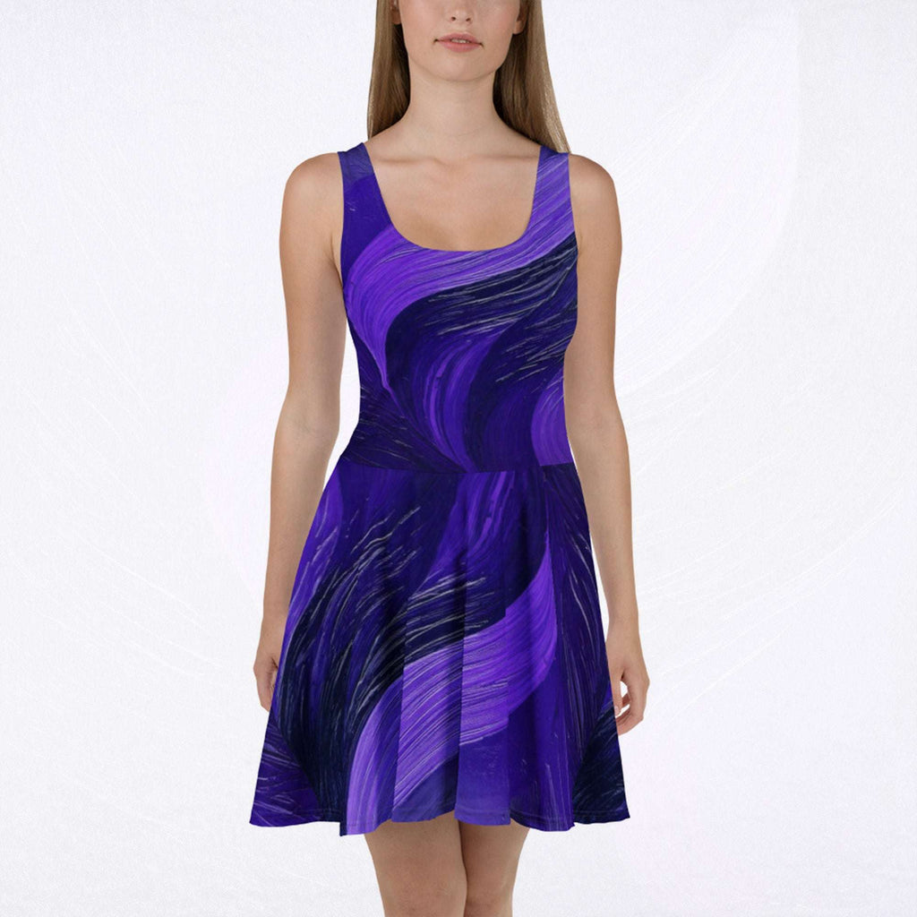 Women's Deep Violet Skater Dress