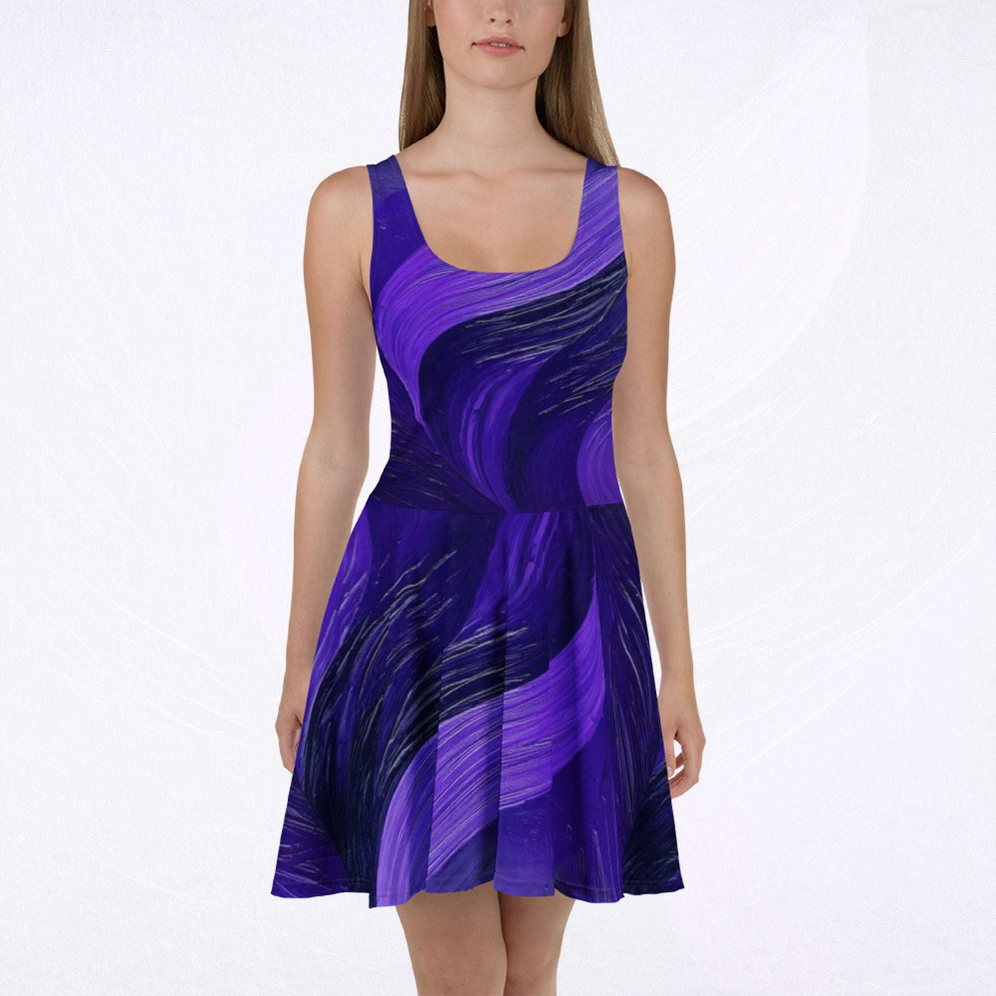 Women's Deep Violet Skater Dress