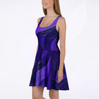 Women's Deep Violet Skater Dress