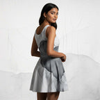 Women's Deep White Skater Dress (No.03)