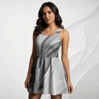 Women's Deep White Skater Dress (No.05)