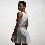 Women's Deep White Skater Dress (No.06)