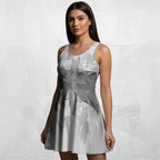 Women's Deep White Skater Dress (No.07)