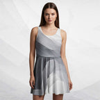 Women's Deep White Skater Dress