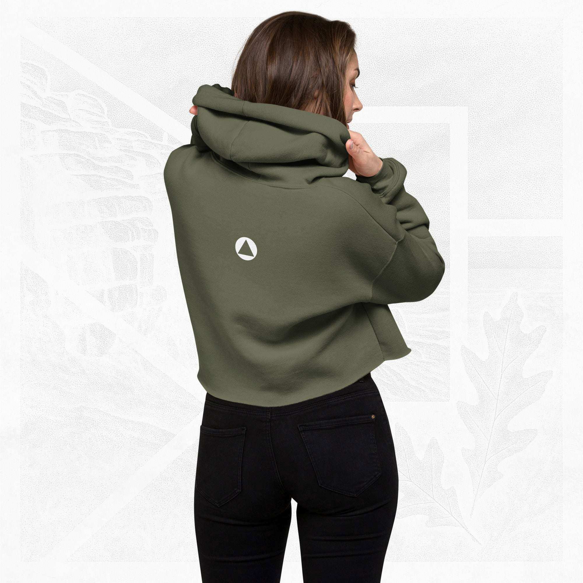 Women’s FrameEdge Crop Hoodie (No.07)