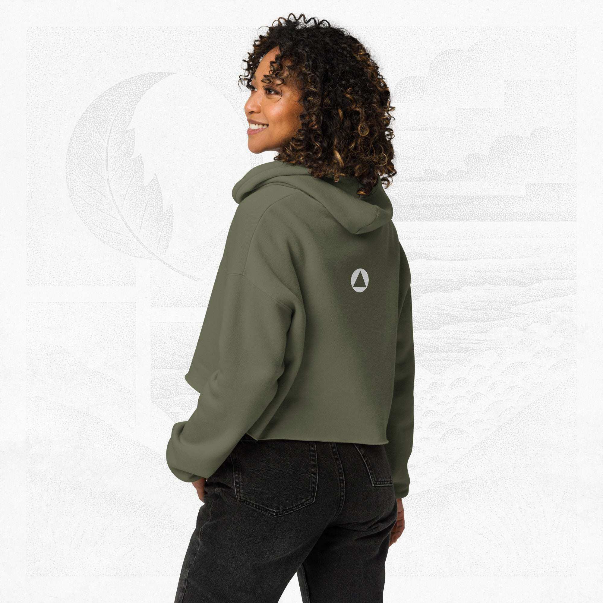 Women’s FrameEdge Crop Hoodie (No.08)