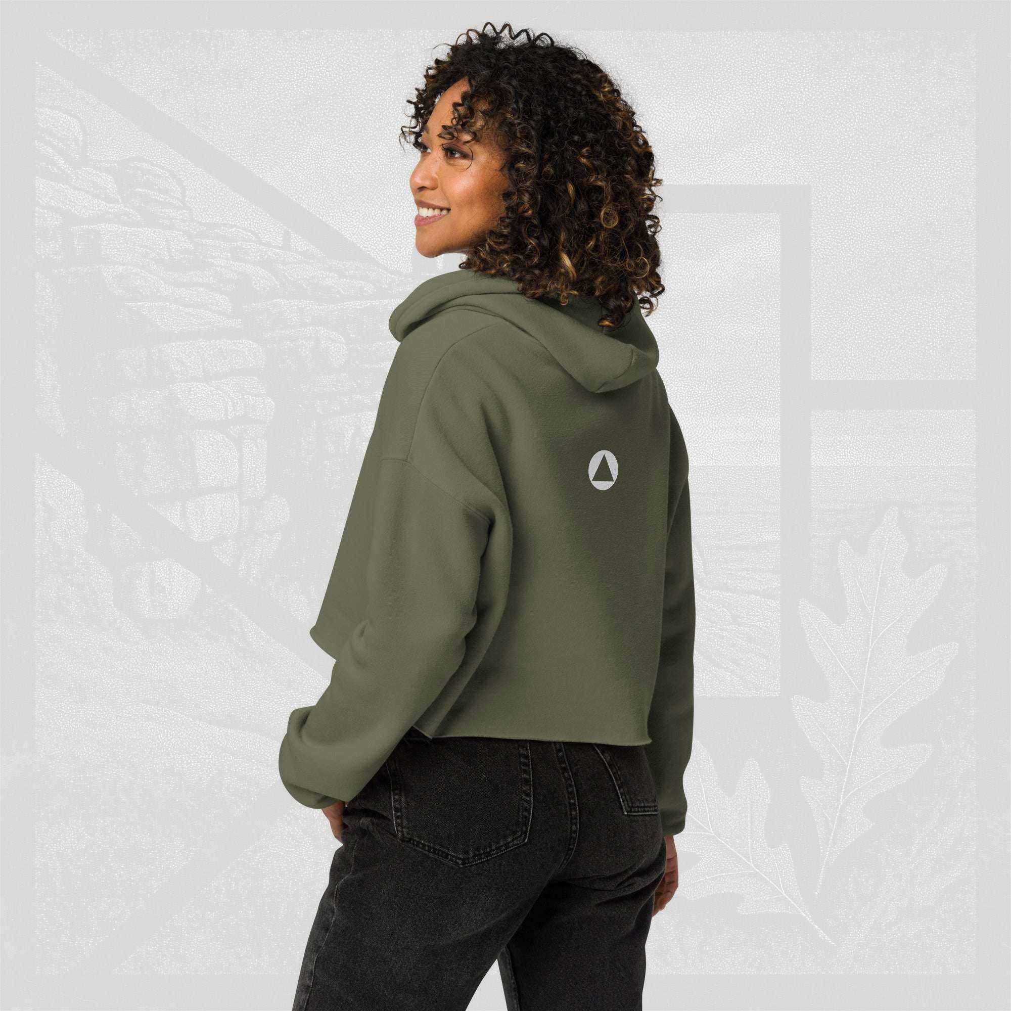 Women’s FrameEdge Crop Hoodie (No.17)