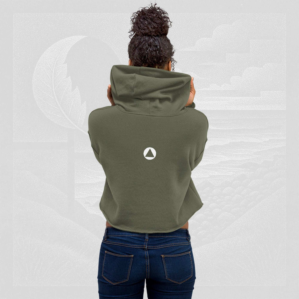 Women’s FrameEdge Crop Hoodie (No.18)