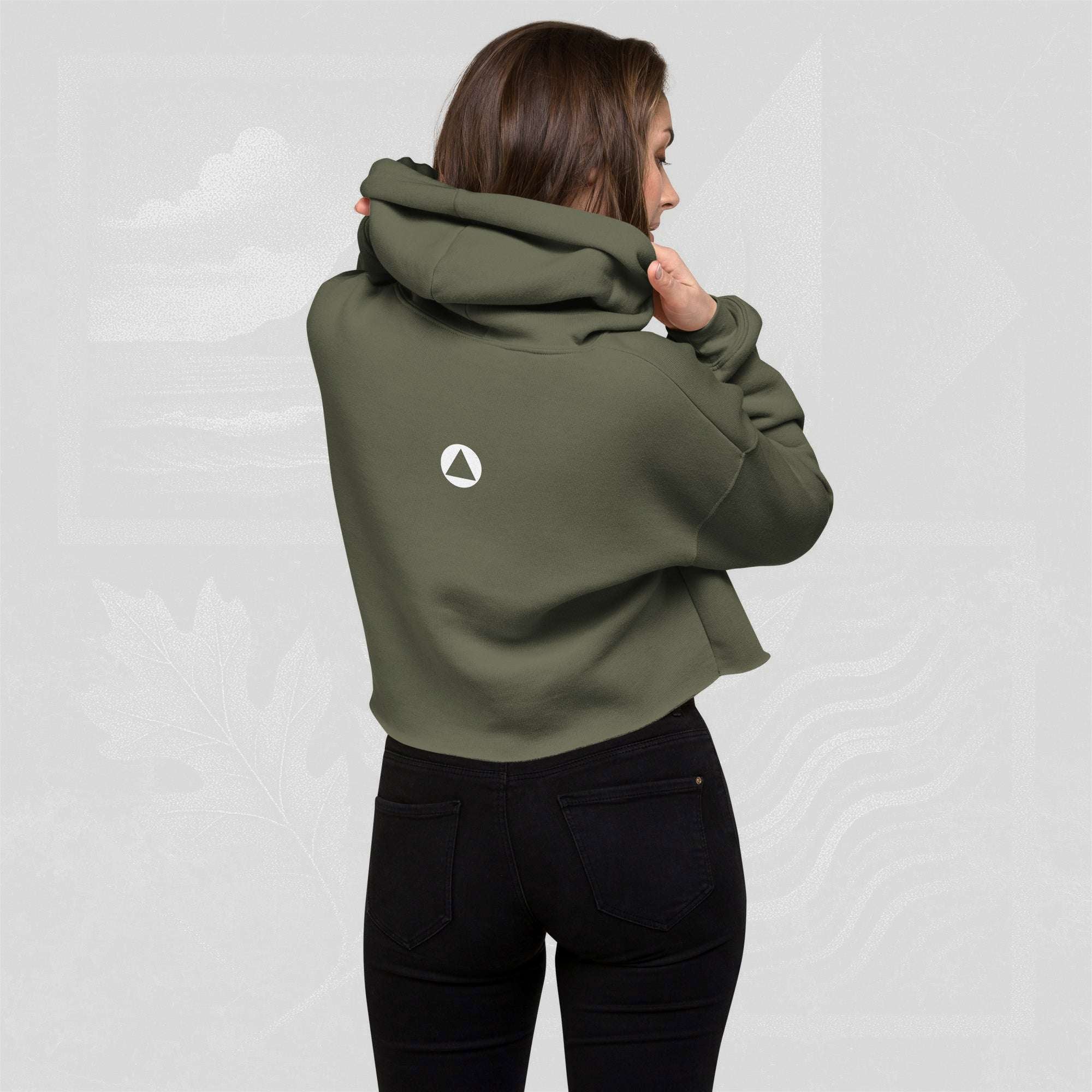 Women’s FrameEdge Crop Hoodie (No.19)