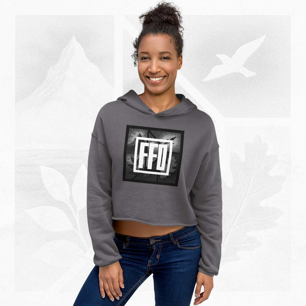 Women’s FrameEdge Crop Hoodie (No.03)